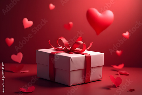 gift box with heart photo