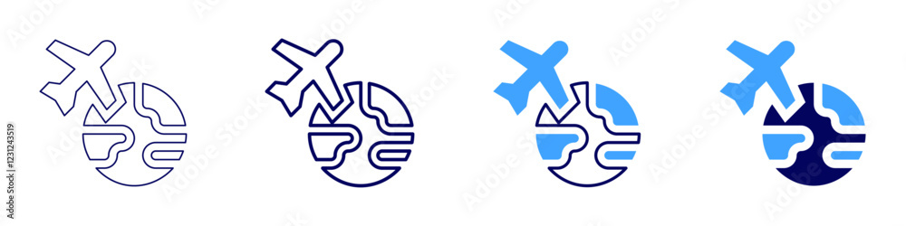 Fly icon in 4 different styles. Thin Line, Line, Bold, and Bold Line. Duotone style. Editable stroke Fly icon in 4 different styles. Thin Line, Line, Bold, and Bold Line. Duotone style. Editable stroke