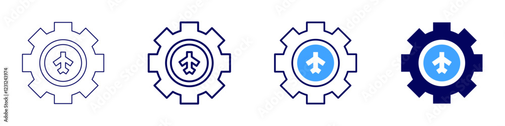Travel gear icon in 4 different styles. Thin Line, Line, Bold, and Bold Line. Duotone style. Editable stroke Travel gear icon in 4 different styles. Thin Line, Line, Bold, and Bold Line. Duotone style. Editable stroke