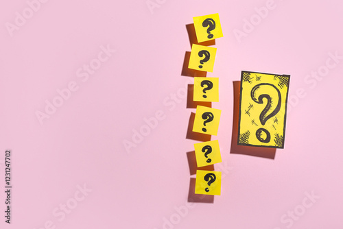 Quiz card with question mar...