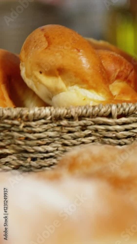 Various breads at bakery section