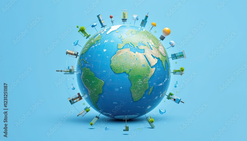 Fototapeta premium earth globe