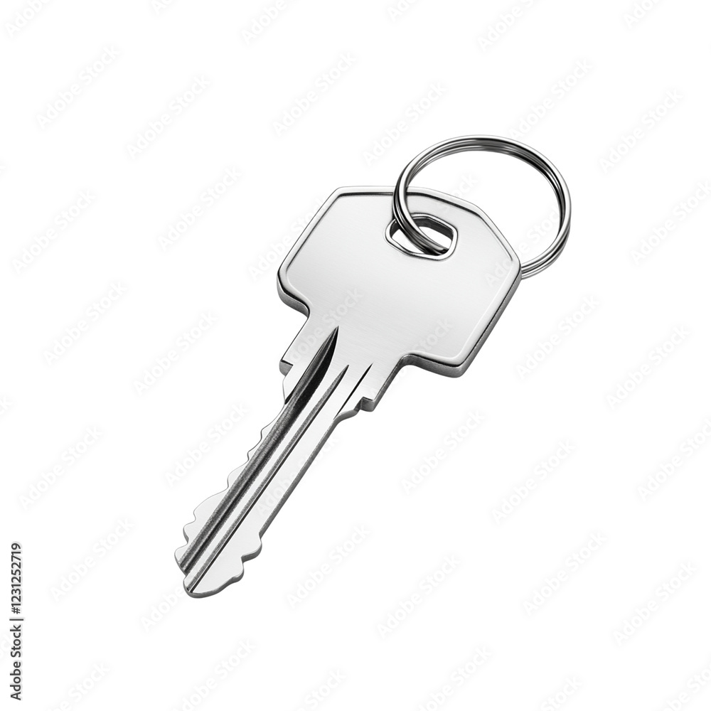 House keys with house-shaped keychain angled House keys with house-shaped keychain angled