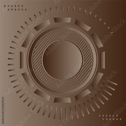 Vector Illustration of a dark brown, coke coloured spotted empty grunge textured backgrounds