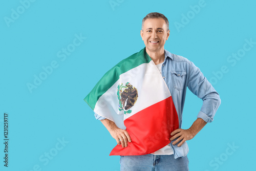 Mature man with Mexican fla...