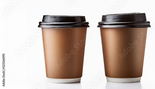 Wallpaper Mural coffee cup isolated on white background. Blank take away coffee cup isolated on white background Torontodigital.ca