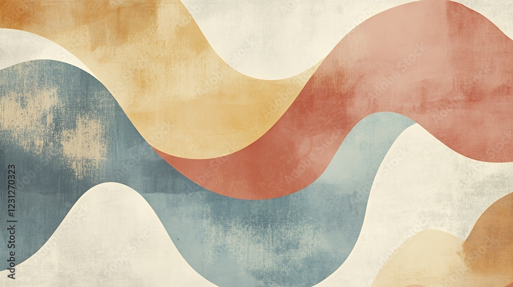 Abstract Wave Pattern in Earthy Tones Abstract Wave Pattern in Earthy Tones