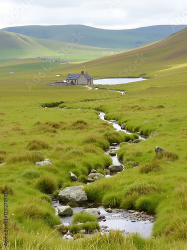 Cors Caron National Nature Reserve near Tregaron in mid-Wales photo