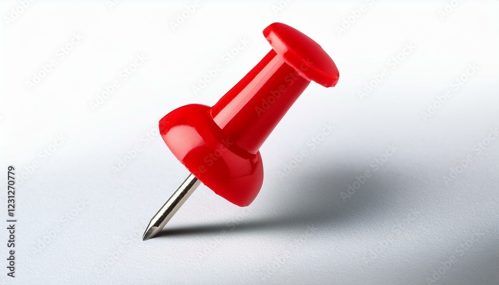 red push pin. Red push pin isolated on white background red push pin. Red push pin isolated on white background