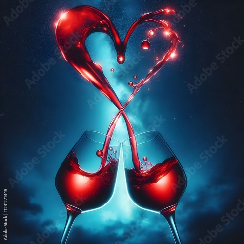 A Magical Wine Moment Under the Night Sky.