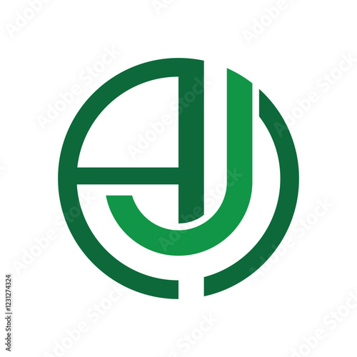 lettermark logo, AJ