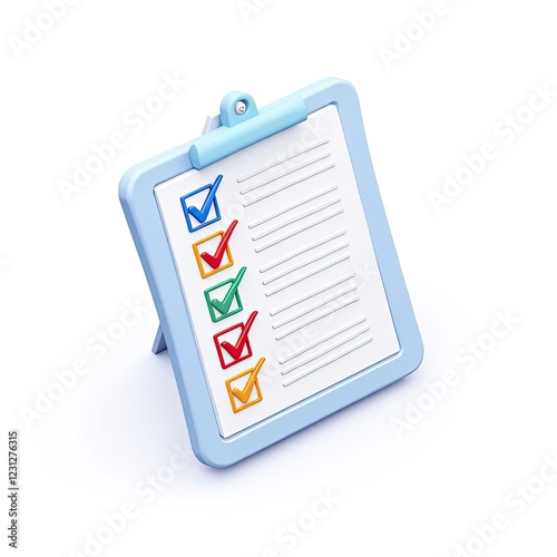 An isometric depiction of colorful incident report icon