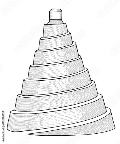 Принти на полотні tower of babel