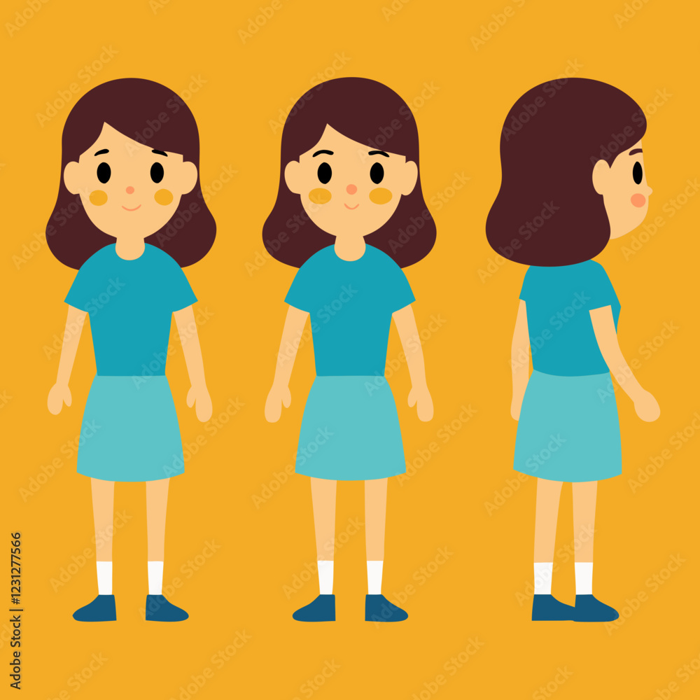 Girls in different clothes Girls in different clothes