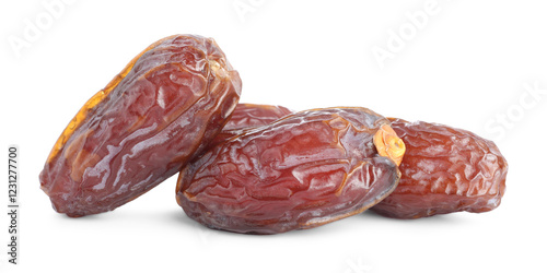 Wallpaper Mural Many tasty dried dates isolated on white Torontodigital.ca