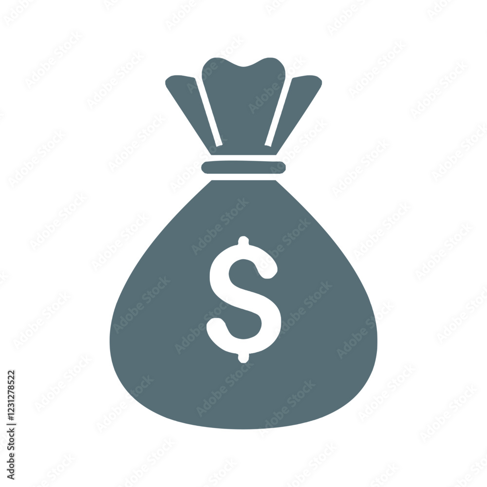 Money Bag Icon vector Illustration Silpe Design Money Bag Icon vector Illustration Silpe Design