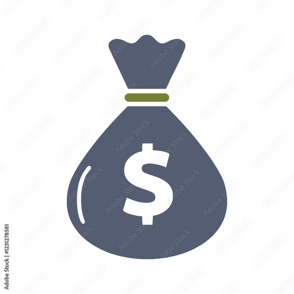 Money Bag Icon vector Illustration Silpe Design Money Bag Icon vector Illustration Silpe Design