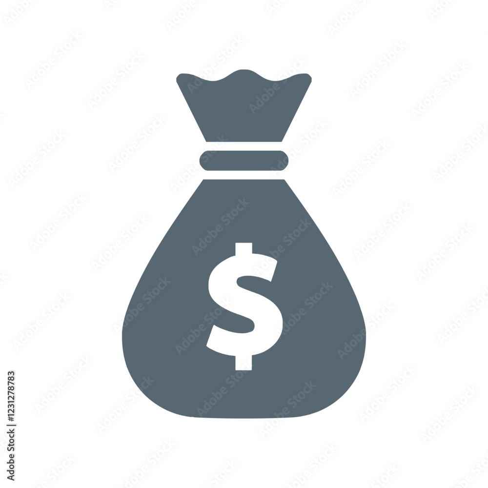 Money Bag Icon vector Illustration Silpe Design Money Bag Icon vector Illustration Silpe Design