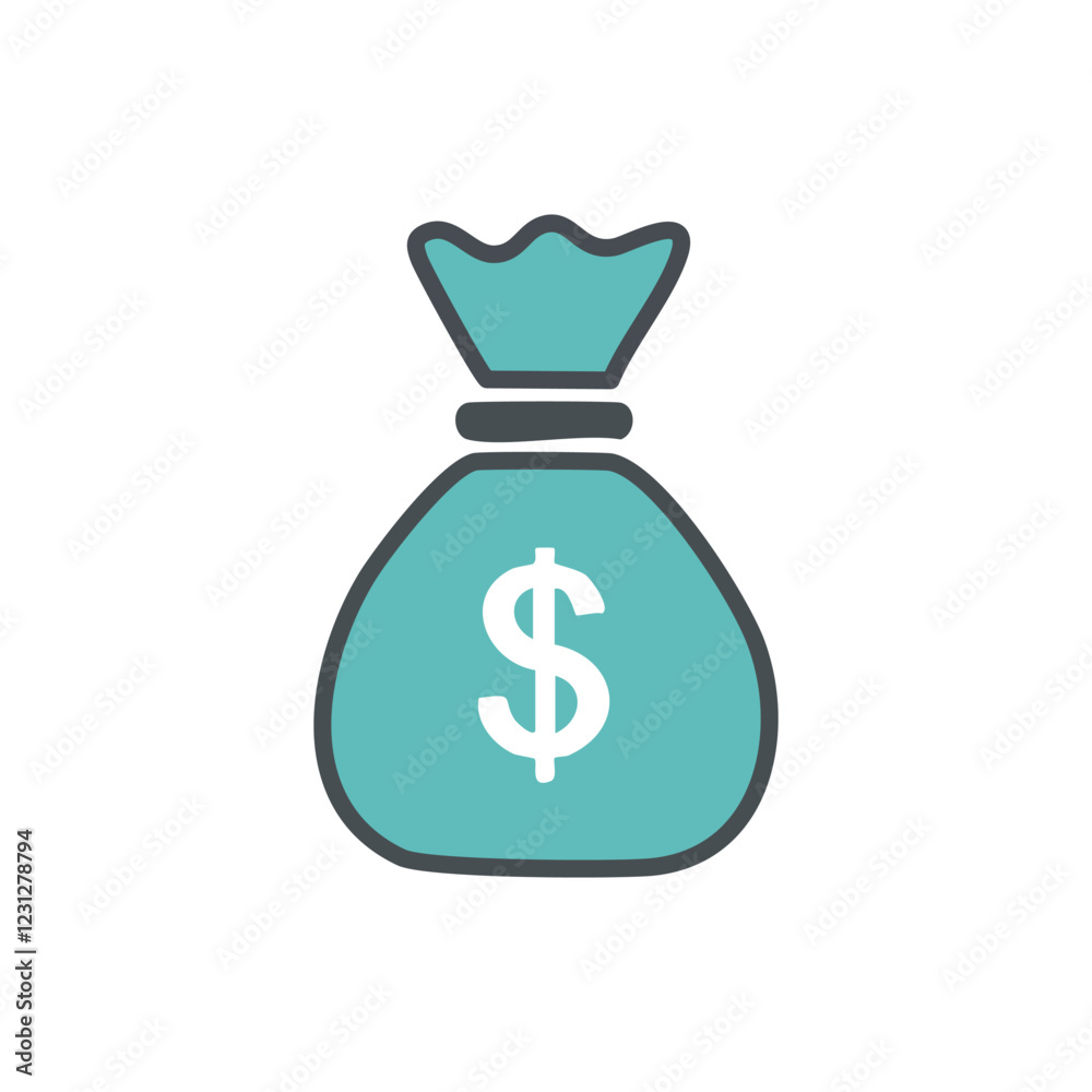Money Bag Icon vector Illustration Silpe Design Money Bag Icon vector Illustration Silpe Design