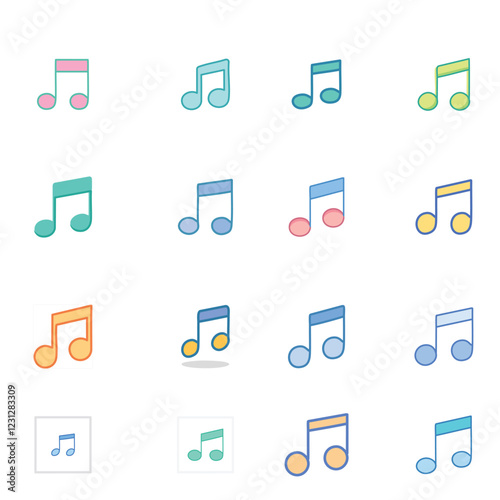 Music Note Icon Vector Design