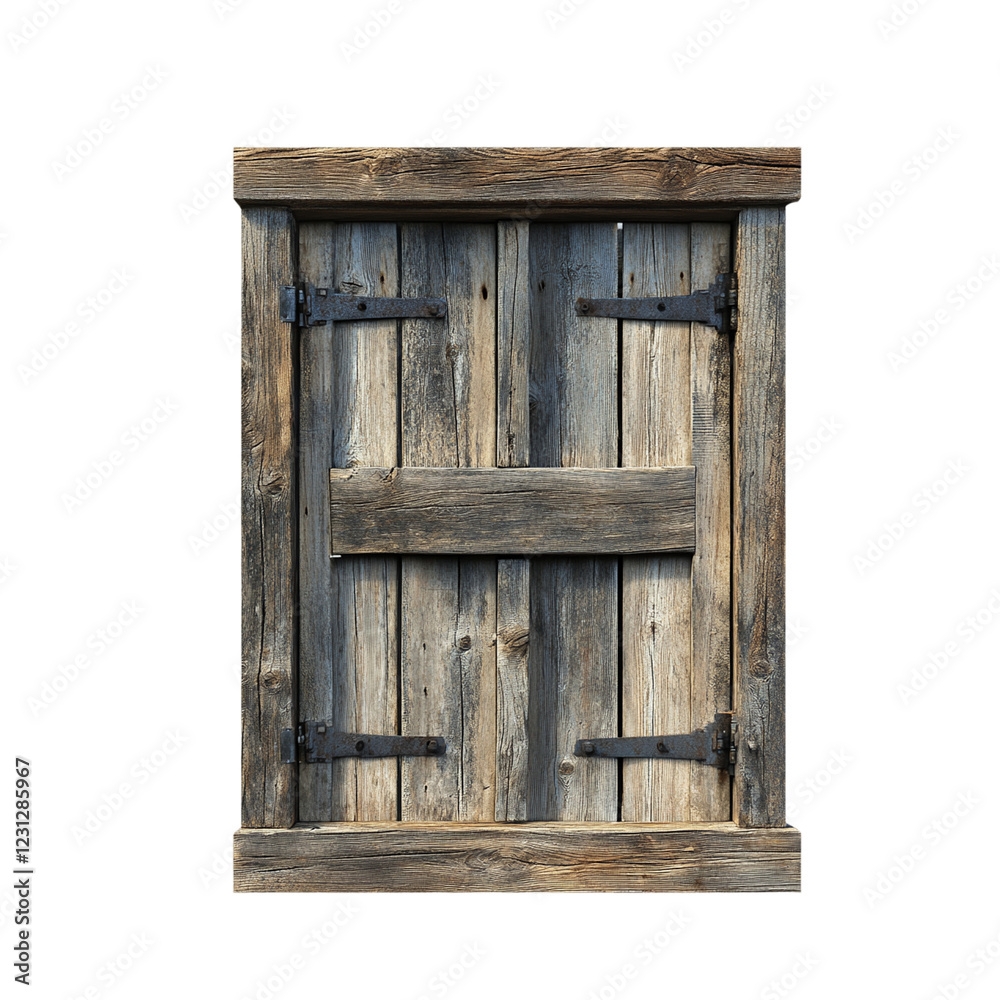 Wooden window viewed from the front showcase Wooden window viewed from the front showcase