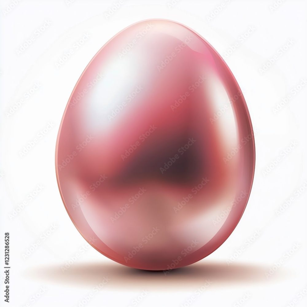 Fototapeta premium Easter egg isolated on a white background.