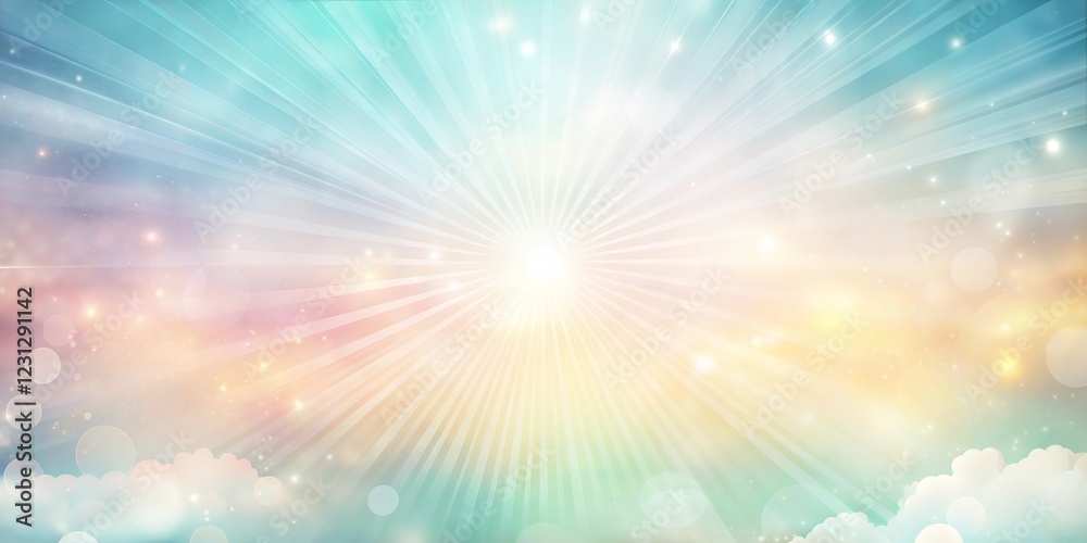 Obraz premium Soft Sunbeams and Clouds