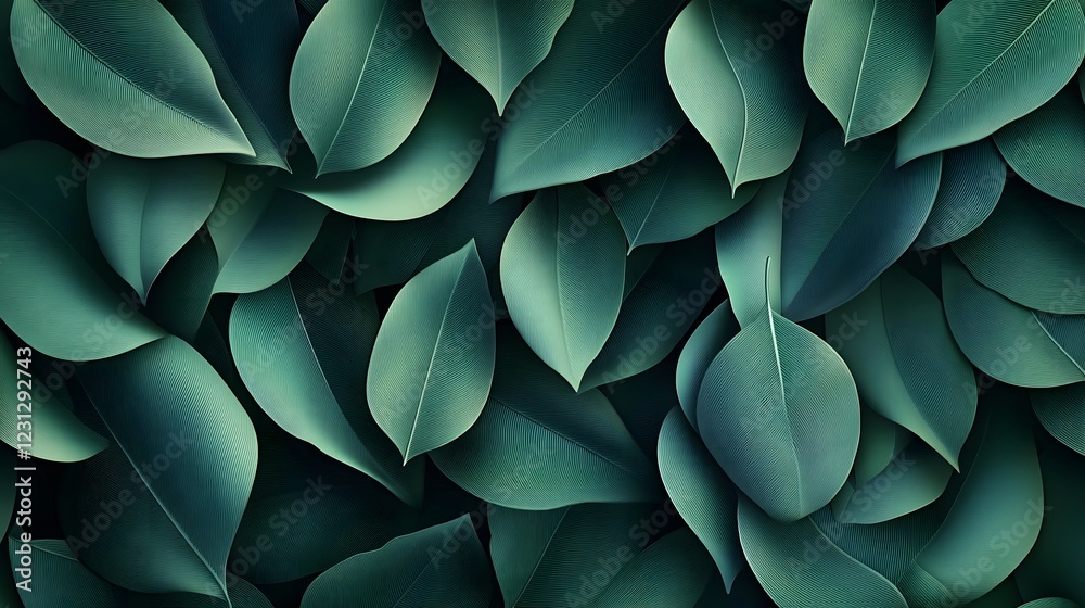 Mesmerizing Dimensional Botanical Foliage Abstract Geometric Background with Flowing Verdant Tendrils and Cubist Digital Collage Mesmerizing Dimensional Botanical Foliage Abstract Geometric Background with Flowing Verdant Tendrils and Cubist Digital Collage