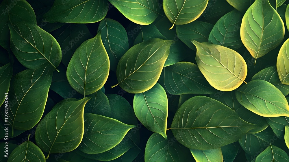 Verdant Cascade of Interweaving Botanical Elements in Seamless Abstract Pattern Verdant Cascade of Interweaving Botanical Elements in Seamless Abstract Pattern