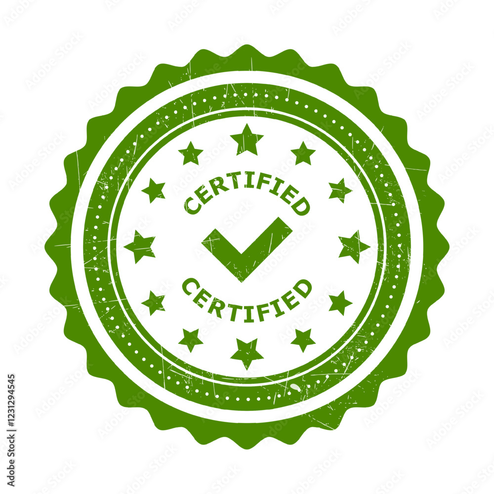Grunge texture Retro Green Isolated Certified Stamp on white background. Certified Badge, Stamp, Icon, Seal, Label, Tag, Emblem For CBD Label Oil and Packaging Design Vector Illustration Grunge texture Retro Green Isolated Certified Stamp on white background. Certified Badge, Stamp, Icon, Seal, Label, Tag, Emblem For CBD Label Oil and Packaging Design Vector Illustration