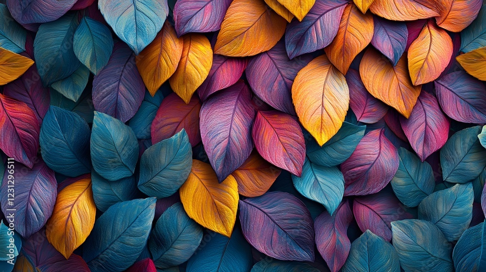 Seamless Vibrant Overlapping 3D Floral Decorative Pattern Background with Surreal Dreamlike Compositions Seamless Vibrant Overlapping 3D Floral Decorative Pattern Background with Surreal Dreamlike Compositions