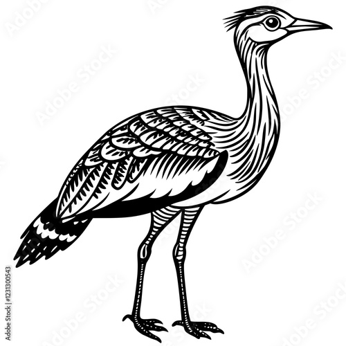 black crowned crane