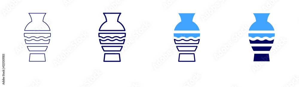 Pottery glazes ideas icon in 4 different styles. Thin Line, Line, Bold, and Bold Line. Duotone style. Editable stroke Pottery glazes ideas icon in 4 different styles. Thin Line, Line, Bold, and Bold Line. Duotone style. Editable stroke