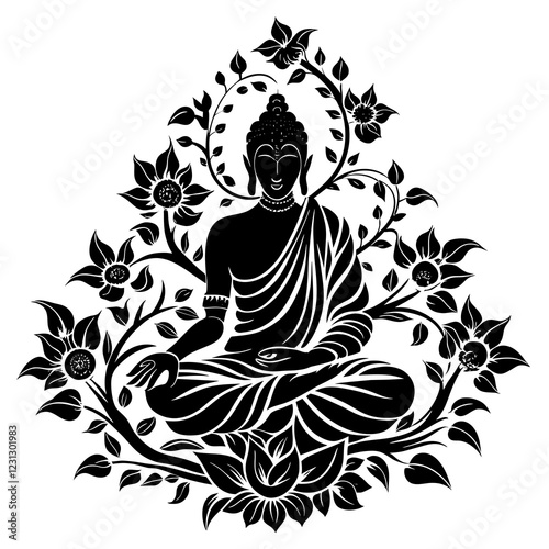 buddha statue silhouette