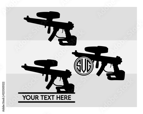 Paintball Gun SVG Silhouette Bundle, Silhouette, Paintball Svg, Sports Svg, Gun Svg, Paint ball svg, Paintball Gun Png, Paintball Gun Vector, Fun Game, Shoot, Cut Files