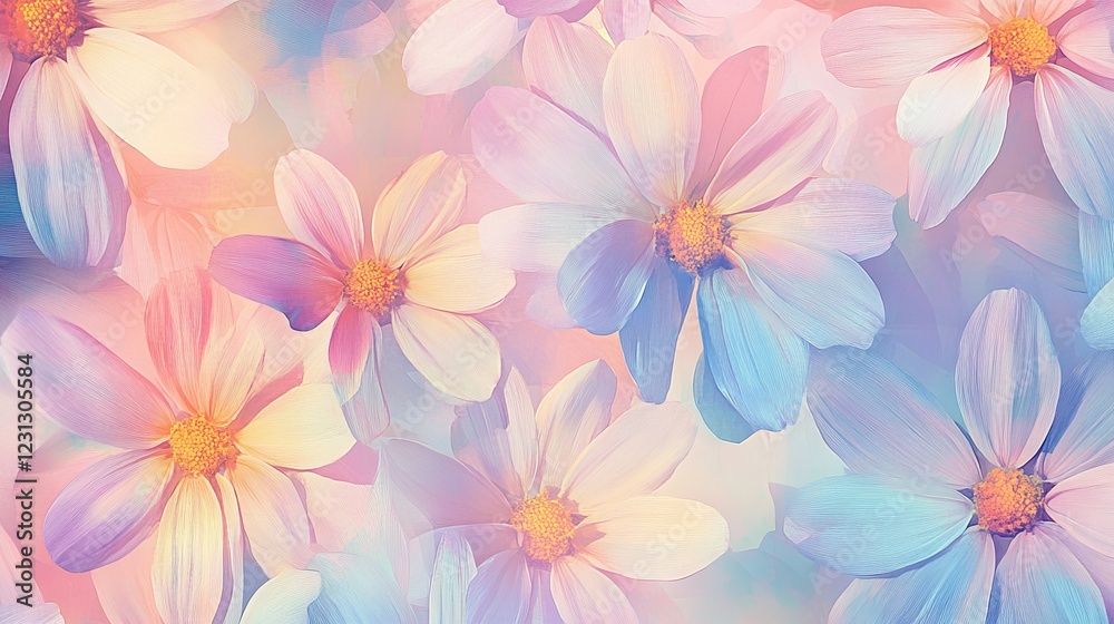 9.A harmonious blend of bold butterfly motifs and bright daisy blossoms arranged in an artistic composition. Subtle gradients and vibrant pastel shades add depth and energy, making it ideal for mugs, 9.A harmonious blend of bold butterfly motifs and bright daisy blossoms arranged in an artistic composition. Subtle gradients and vibrant pastel shades add depth and energy, making it ideal for mugs,
