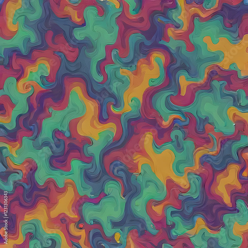 Wallpaper Mural Dreamy Blended Psychedelic Hues A Muted, Ethereal Blur Torontodigital.ca