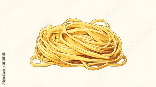 Pile of uncooked pasta photo