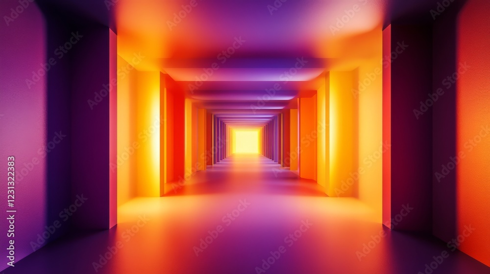 abstract gradient room, warm to cool color flow, orange through purple spectrum, modern interior space, minimalist studio background, atmospheric color blend, seamless transition, dramatic lighting abstract gradient room, warm to cool color flow, orange through purple spectrum, modern interior space, minimalist studio background, atmospheric color blend, seamless transition, dramatic lighting