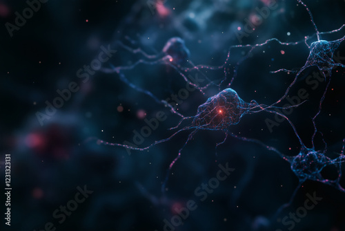 Neural network connections visualized. photo