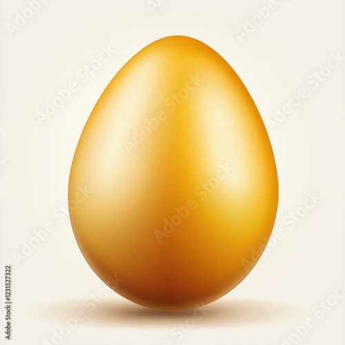 Easter egg isolated on a white background.
