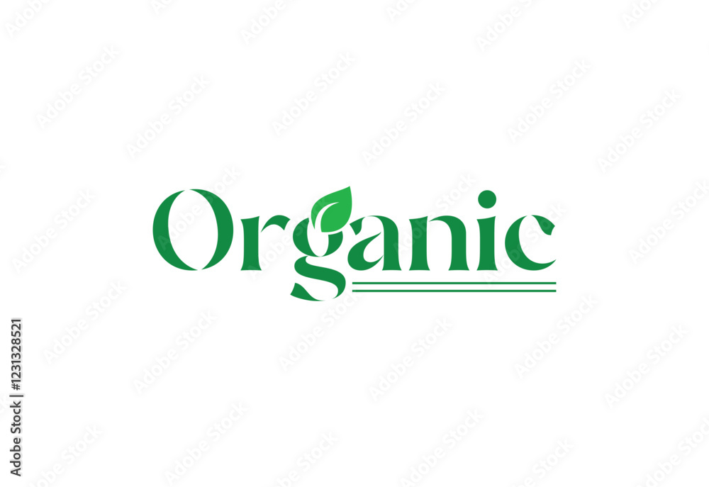 Creative Organic Text design, Vector design Concept Creative Organic Text design, Vector design Concept