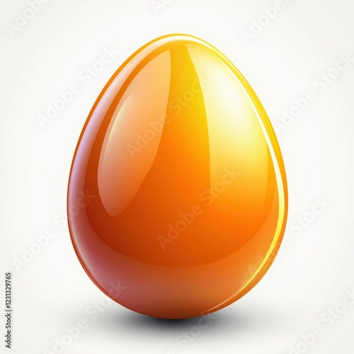 Easter egg isolated on a white background.
