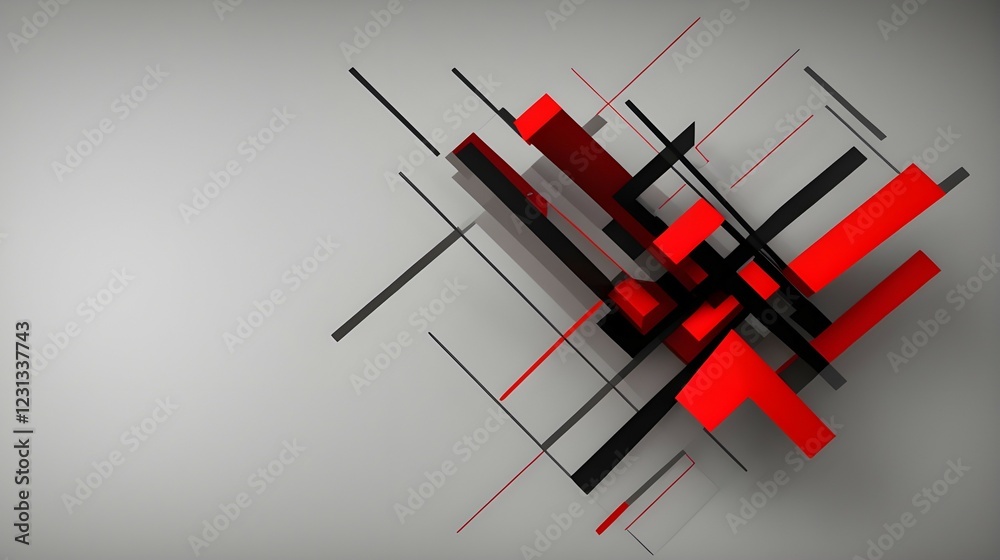 Abstract Red and Black Diagonal Lines Design Abstract Red and Black Diagonal Lines Design