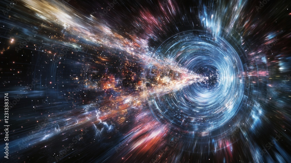 Obraz premium Illustrate the universe from the big bang