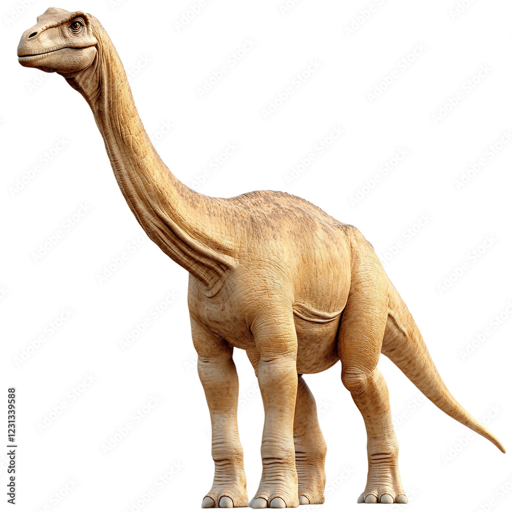 Obraz premium Large dinosaur standing on transparent background