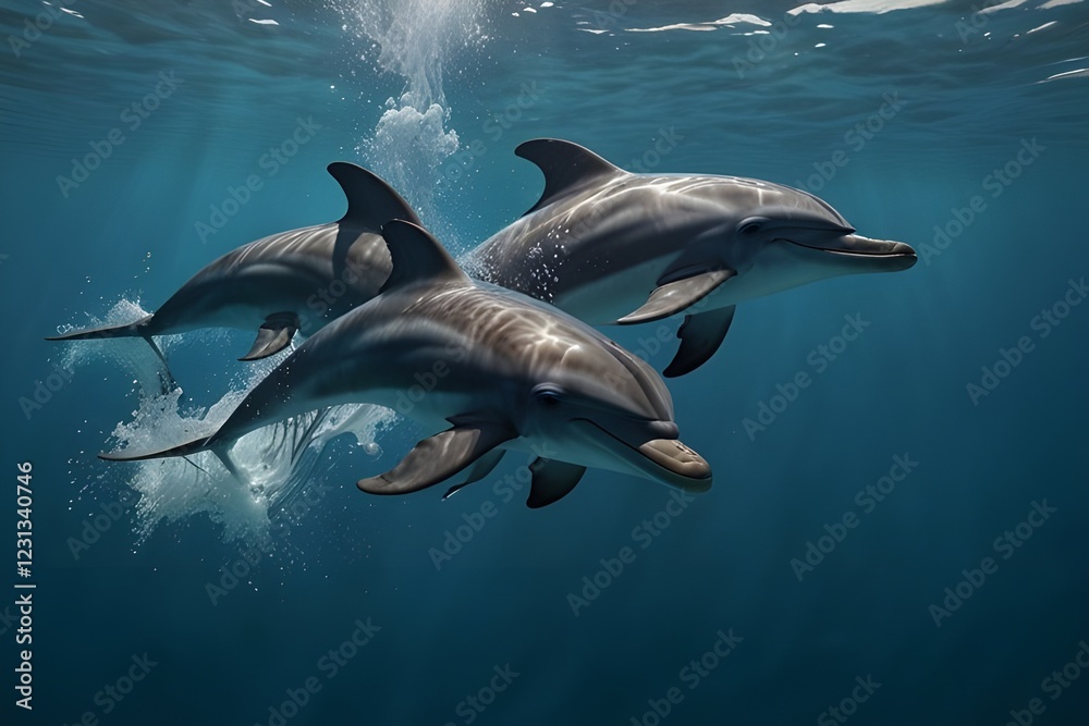 Fototapeta premium dolphin in the sea
