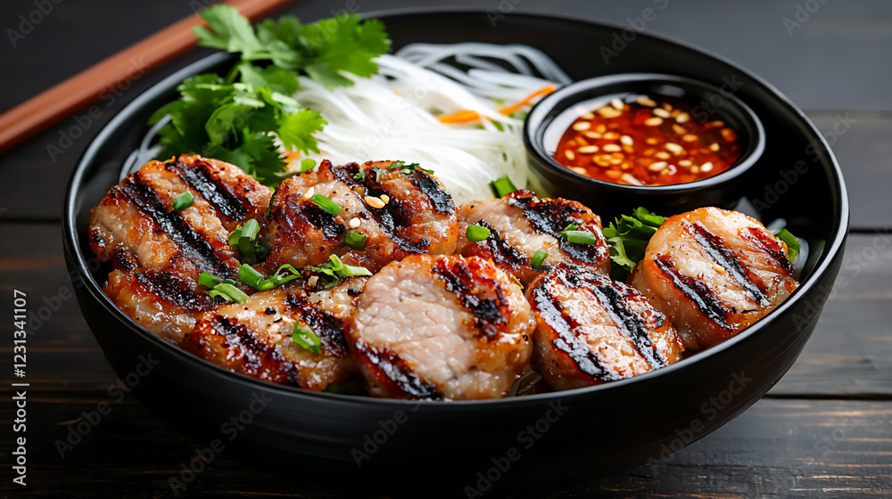 Fototapeta premium bun cha plate