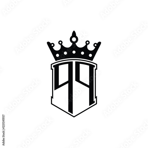 QQ monogram logo design letter text name symbol monochrome logotype alphabet character simple logo