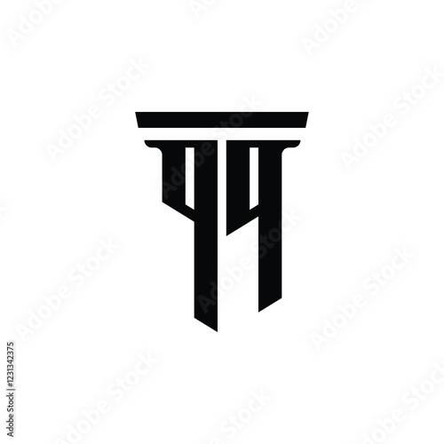 QQ monogram logo design letter text name symbol monochrome logotype alphabet character simple logo